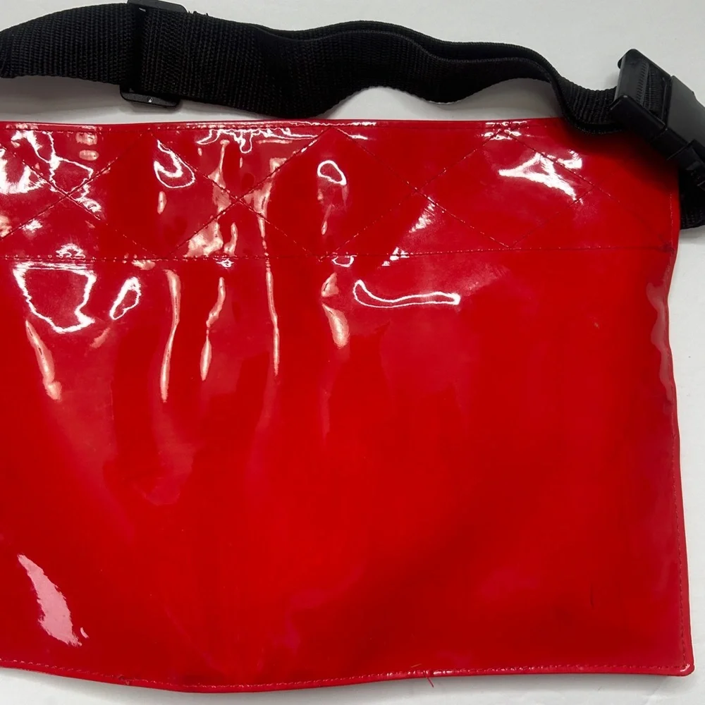 Makeup Brush Holder Belt Red by Morphe No Brushes Holds 21+ Vinyl Utility Belt